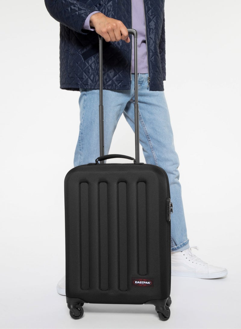 EASTPAK TRANZSHELL Double decker Small suitcase Spinning wheels Trolley Luggage Black - Image 3