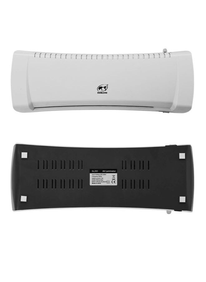OSMILE - SL200 Laminator Machine Hot and Cold Laminating Machine Two Rollers A4 Size for Document Photo Picture Credit Card Home School Office Electronics Supplies - Image 1