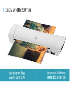 OSMILE SL200 Laminator Machine Hot and Cold Laminating Machine Two Rollers A4 Size for Document Photo Picture Credit Card Home School Office Electronics Supplies  - Image 5