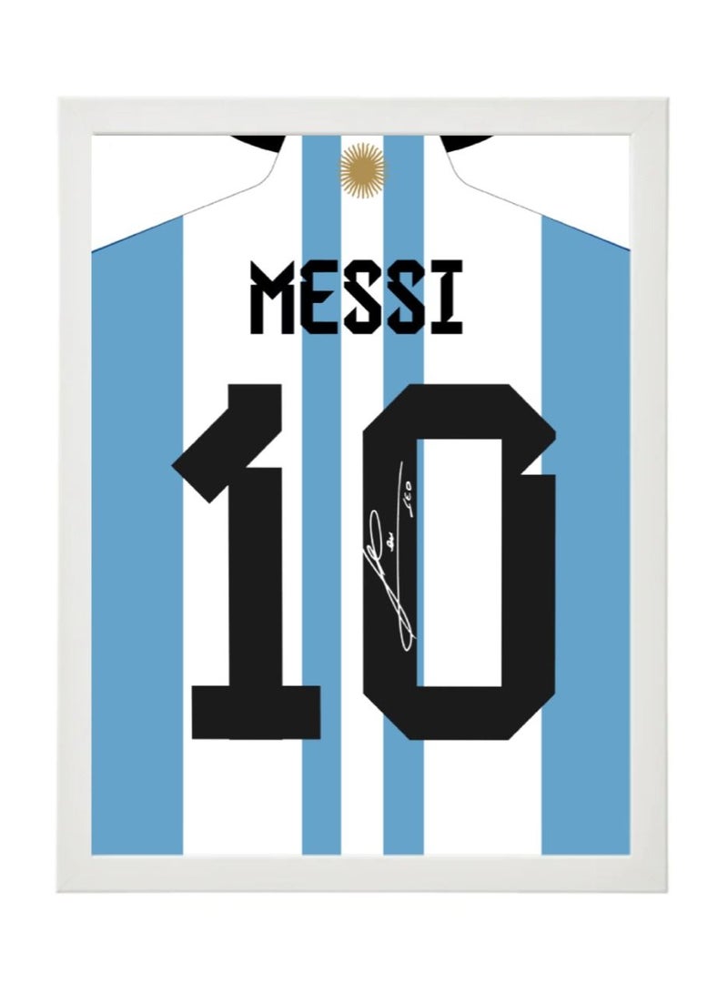 Boomah Accessories Set of 2 Messi and Neymar Jr Autographed Jersey Poster with Frame 30x40cm - Image 2