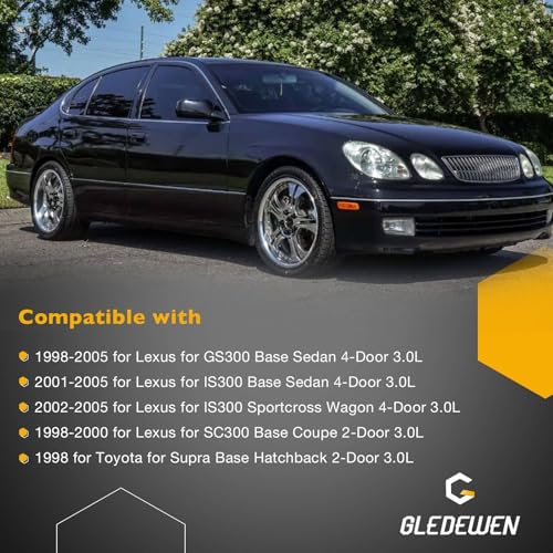 Gledewen Fuel Injectors Set of 6 23250-46090 Compatible with 1998-2005 Lexus GS300, 2001-2005 Lexus lS300, 1998-2000 Lexus SC300 3.0L, Fuel injectors for 1998 Toyota Supra 2 Holes - Image 2