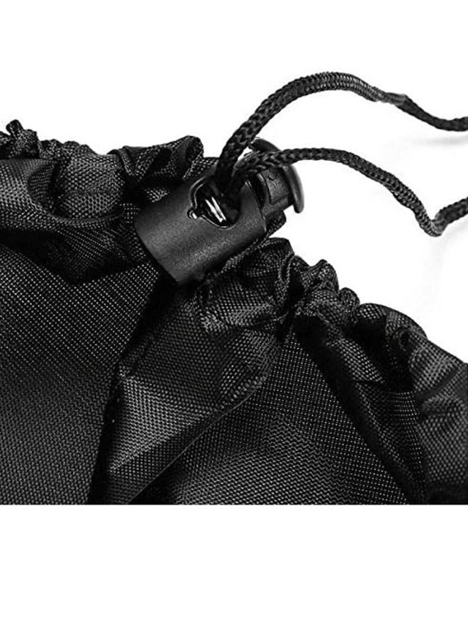 Generic Sandbox Cover, Square Protective Cover for Sand and Toys Away from Dust and Rain, Sandbox Canopy with Drawstring, Sandpit Pool Cover 120/150/180/200CM Black  - Image 3