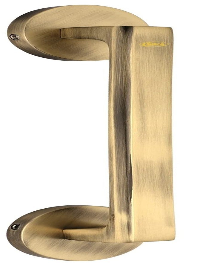 Chitra Altis Series Brass Heavy Double Door Fitting Accessories Full Set/Kit (1 Aldrop, 1 Latch, 4 Handles, 2 Tower Bolt and 2 Door Stopper) (12 Inch, Antique Brass Matt) - Image 4