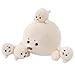 Gudisi Seal Stuffed Animals with 4 Babies Plushies16inch White Pillow Christmas Thanksgiving Gift for Kids Boyds and Girls - Image 2