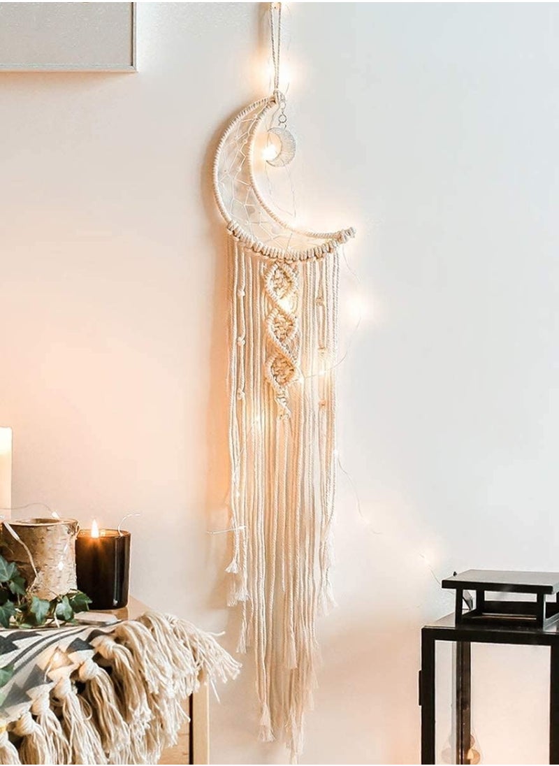 Brain Giggles Brain Giggles Moon Dream Catcher with Light  - Image 3
