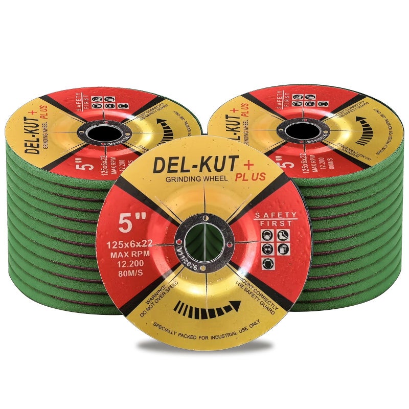 Grinding Wheel 10 Pack 125mm Heavy Duty Industrial Quality Metal Rust Removal - Image 4