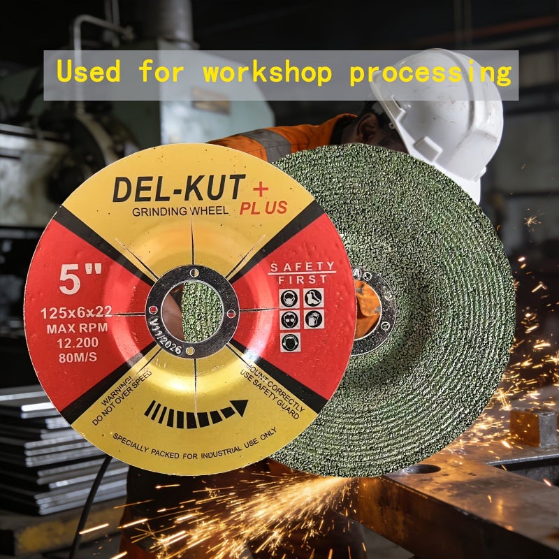 Grinding Wheel 10 Pack 125mm Heavy Duty Industrial Quality Metal Rust Removal - Image 3