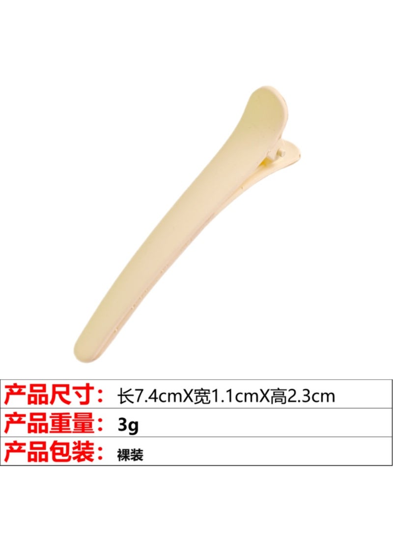 Generic - European and American popular hair accessories womens frosted simple hairpin hair bangs side clip duckbill clip beauty style seamless hairpin 1# beige hairpin - Image 1