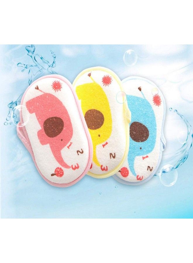 OBTANIM Baby Bath Sponge Soft Foam Scrubber Natural Sponge For Bathing Shower Scrubber Body Sponge For Kids/Babies/Men/Women Set Of 3 - Image 4