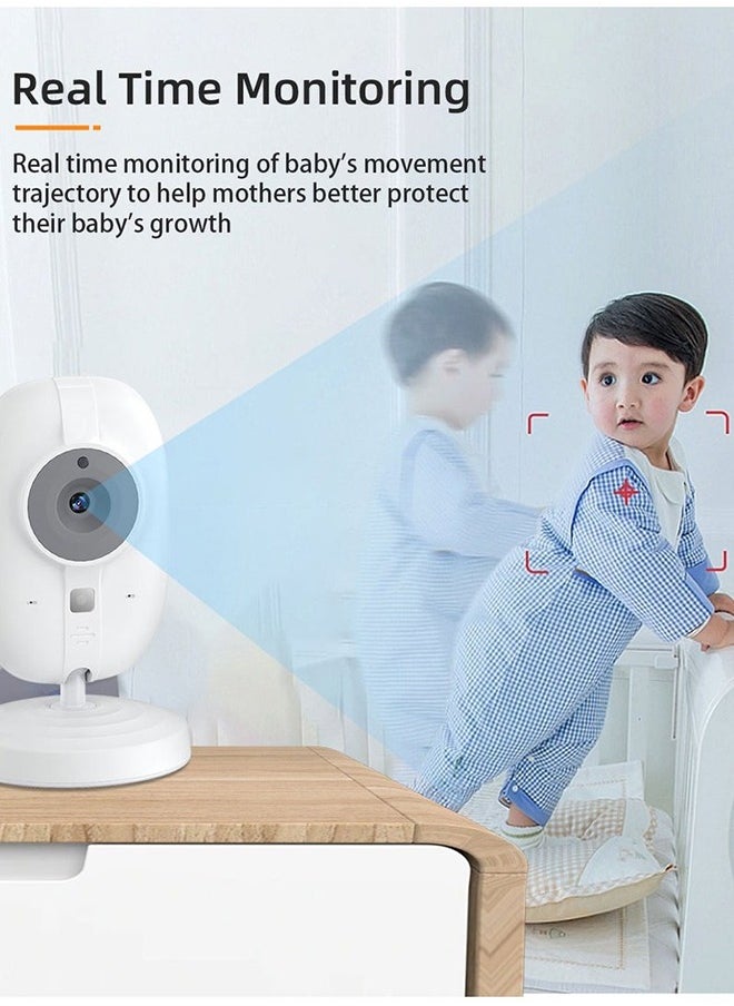 3.5 inch LCD Display Wireless Babies Video Monitor With Night Vision Temperature Monitoring