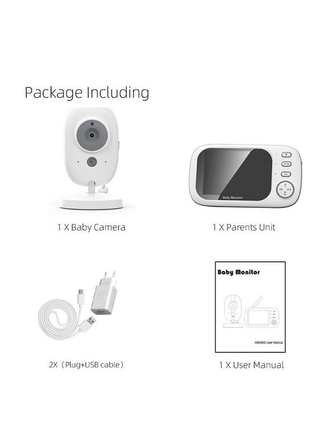 XiuWoo 3.5 inch LCD Display Wireless Babies Video Monitor With Night Vision Temperature Monitoring  - Image 3
