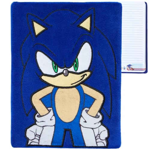 Innovative Designs Sonic The Hedgehog Plush Journal, 120 Page Lined Journal Notebook - Image 1