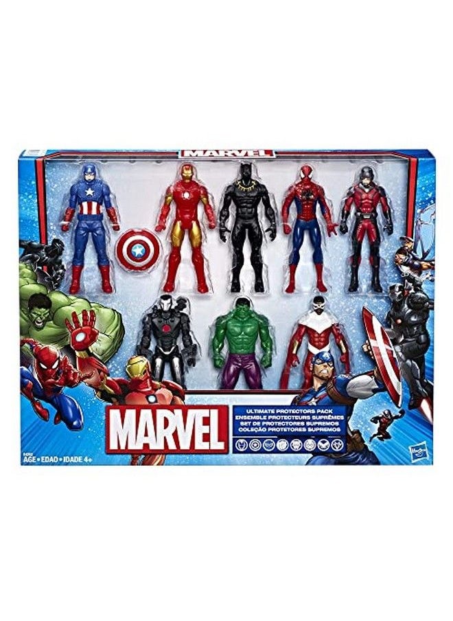 TRANSFORMERS - Marvel Avengers Action Figures Iron Man Hulk Black Panther Captain America Spider Man Ant Man War Machine & Falcon! (8) - Image 1