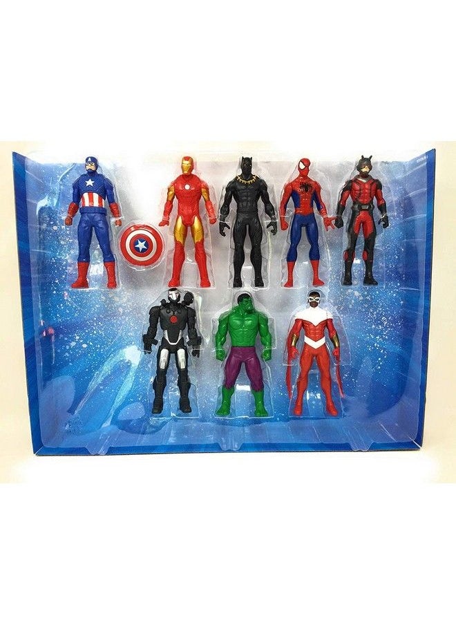 TRANSFORMERS - Marvel Avengers Action Figures Iron Man Hulk Black Panther Captain America Spider Man Ant Man War Machine & Falcon! (8) - Image 1