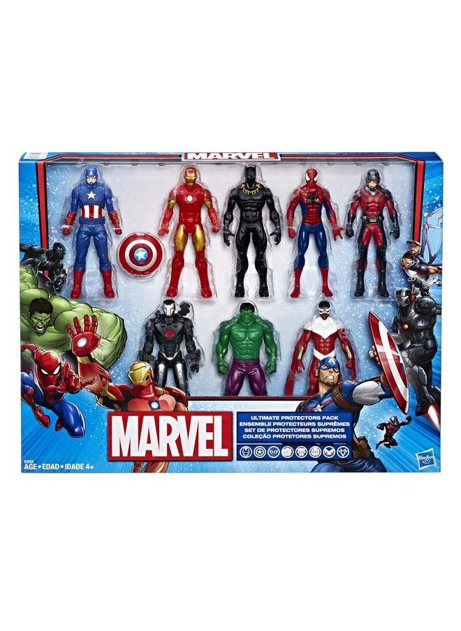 TRANSFORMERS - Marvel Avengers Action Figures Iron Man Hulk Black Panther Captain America Spider Man Ant Man War Machine & Falcon! (8) - Image 1
