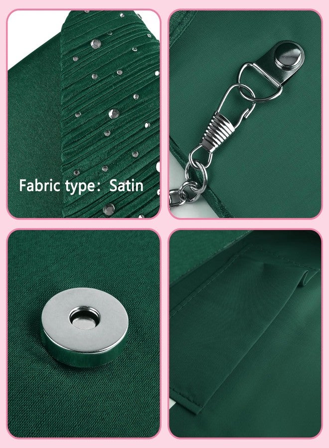 TINDTOP حقيبة يد نسائية أنيقة من TINDTOP، مناسبة لحفلات الزفاف الرسمية وحفلات الكوكتيل وحفلات التخرج، حقيبة كتف كروسبودي، لون أخضر داكن، متوسطة الحجم - Image 5