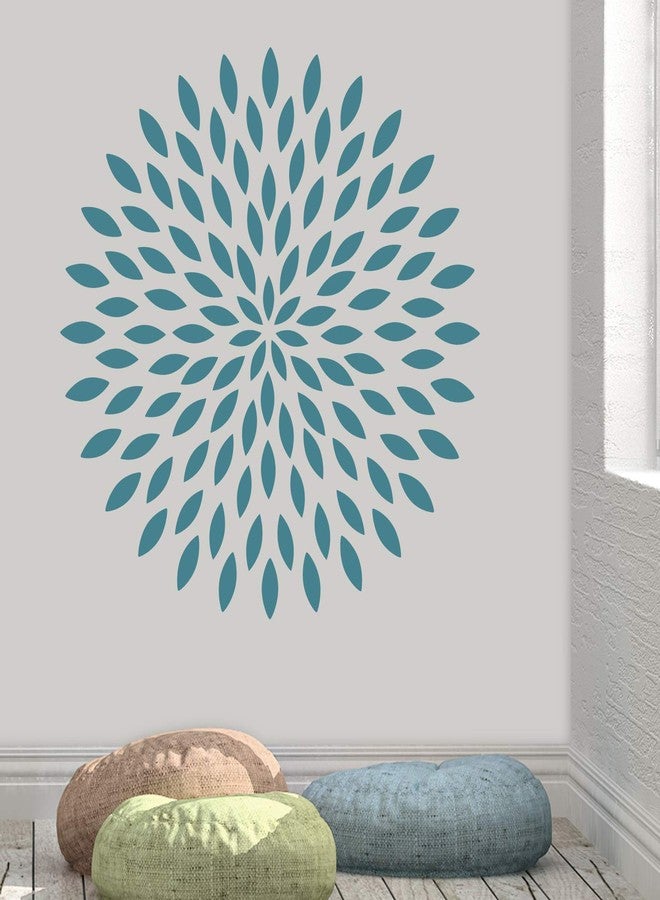Stencil Revolution قالب استنسل ماندالا زهرة الداليا للجدران والأعمال اليدوية - استنسلات قابلة لإعادة الاستخدام للرسم بأحجام صغيرة وكبيرة - Image 3