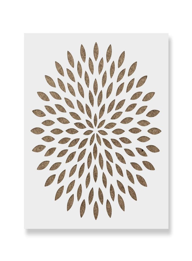 Stencil Revolution قالب استنسل ماندالا زهرة الداليا للجدران والأعمال اليدوية - استنسلات قابلة لإعادة الاستخدام للرسم بأحجام صغيرة وكبيرة - Image 1