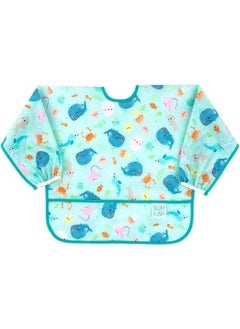 BUMKiNs Long Sleeve Apron (6-24 Months) - Ocean Life  - Image 1