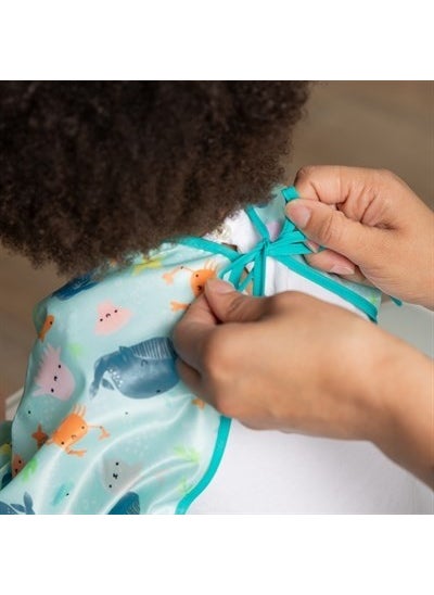 BUMKiNs Long Sleeve Apron (6-24 Months) - Ocean Life  - Image 3