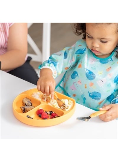 BUMKiNs Long Sleeve Apron (6-24 Months) - Ocean Life  - Image 4