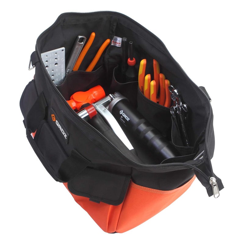 GROZ Groz Durable Extra Large Nylon Tool Bag for Mechanics Plumbers Electricians Homeowners DIYers 18 11 12 Maximum Capacity 60 Kgs Compact Portable Premium Rugged NTB2  - Image 2