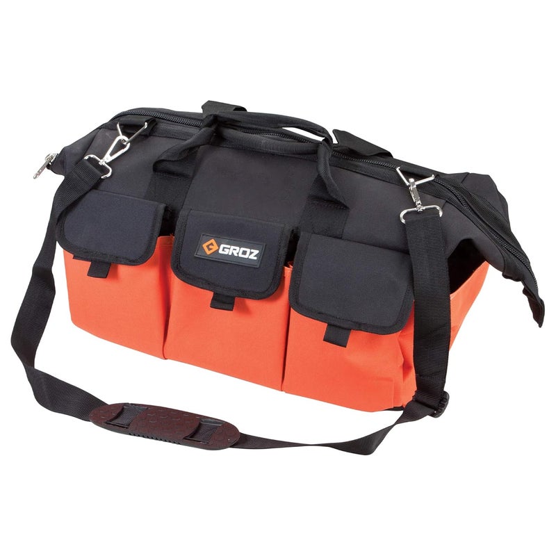 GROZ Groz Durable Extra Large Nylon Tool Bag for Mechanics Plumbers Electricians Homeowners DIYers 18 11 12 Maximum Capacity 60 Kgs Compact Portable Premium Rugged NTB2  - Image 1