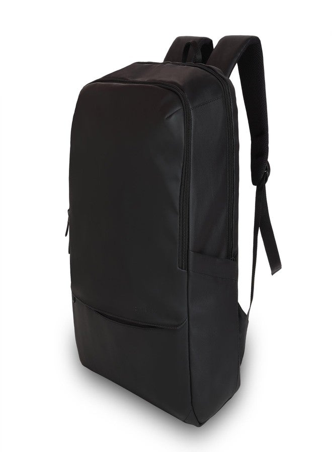 Protecta | Axis | Backpack | Black | For MacBook & Laptops | College Office | Travel | Premium Vegan Leather | Made in India | Lightweight | Durable - Image 2
