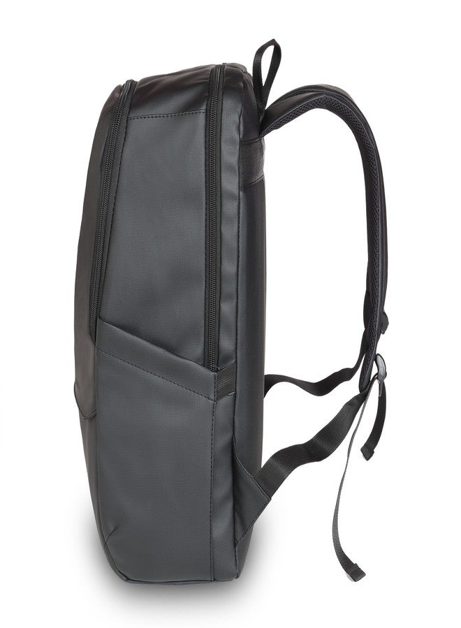 Protecta | Axis | Backpack | Black | For MacBook & Laptops | College Office | Travel | Premium Vegan Leather | Made in India | Lightweight | Durable - Image 4
