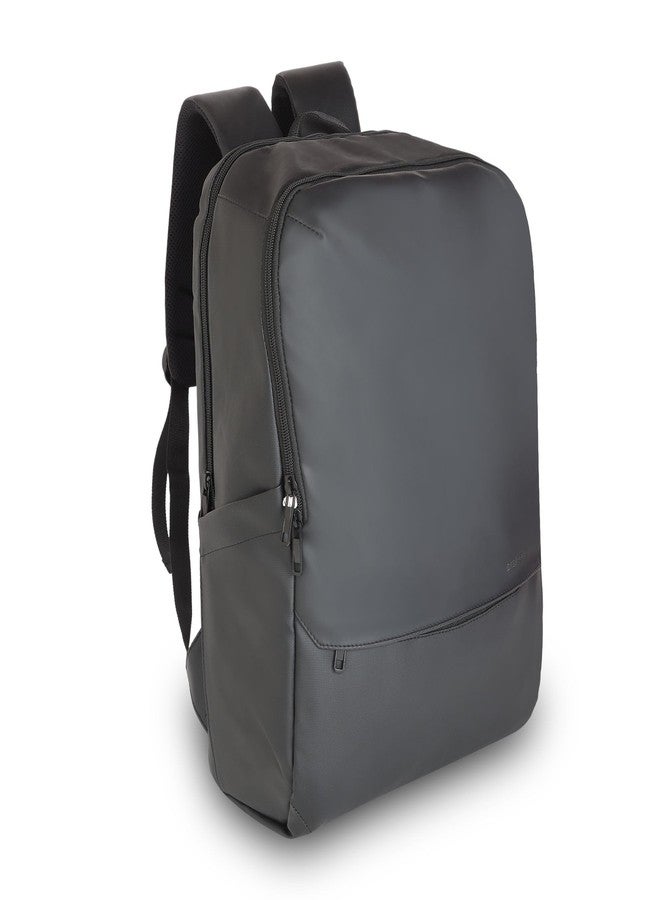 Protecta | Axis | Backpack | Black | For MacBook & Laptops | College Office | Travel | Premium Vegan Leather | Made in India | Lightweight | Durable - Image 3