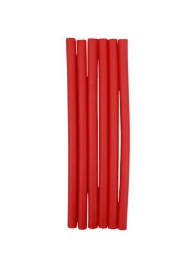Soft Sponge Small Hair Rollers, 6 Pieces, Assorted Colors