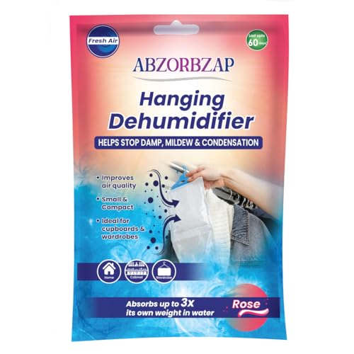 ABZORBZAP Hanging DEHUMIDIFIER Rose 220 GM Sachet - Image 1