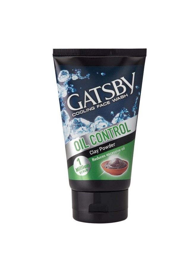 GATSBY - Cooling Face Wash Oil Control For Deep Cleansing Contains Clay Powder Powered With Micro Scrub Beads 100Gm. - Image 1