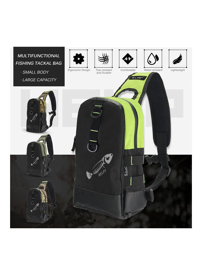 NIBEMINENT Fishing Tackle Backpack Chest Pack Lures Reel Storage Bag Outdoor Shoulder Cross Body Sling 35.0x24.0x6.0cm - Image 4