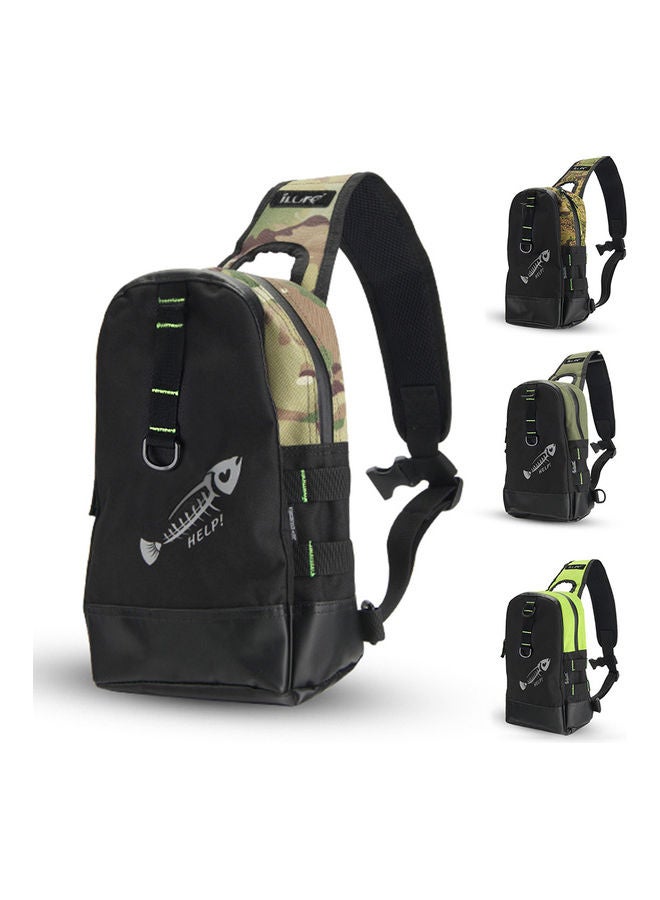 NIBEMINENT Fishing Tackle Backpack Chest Pack Lures Reel Storage Bag Outdoor Shoulder Cross Body Sling 35.0x24.0x6.0cm - Image 5