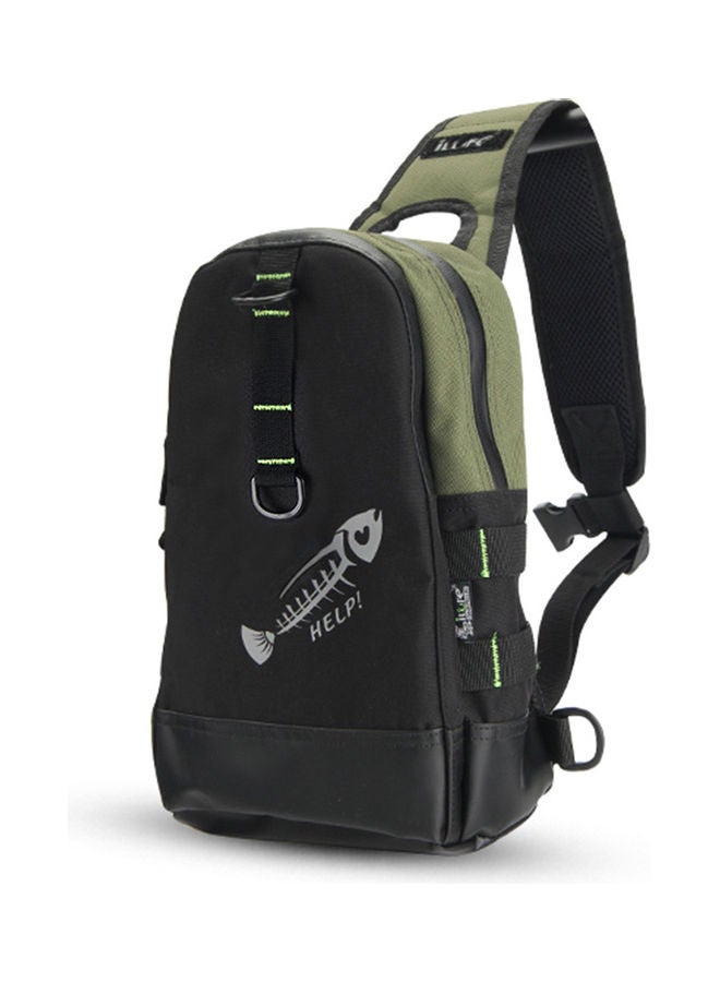 NIBEMINENT Fishing Tackle Backpack Chest Pack Lures Reel Storage Bag Outdoor Shoulder Cross Body Sling 35.0x24.0x6.0cm - Image 1