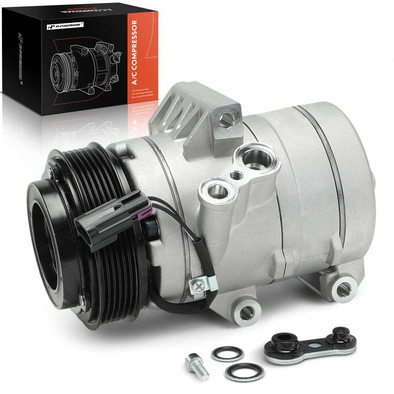 A-Premium Air Conditioner AC Compressor with Clutch Compatible with Ford Fusion 2006-2012 & Lincoln MKZ Zephyr & Mercury Milan Sedan