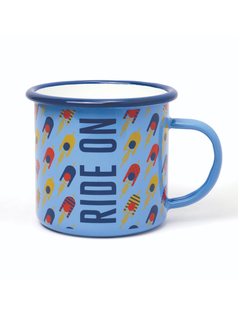 GENTLEMEN'S HARDWARE Enamel Mug - Cycling 16 fl oz  - Image 1