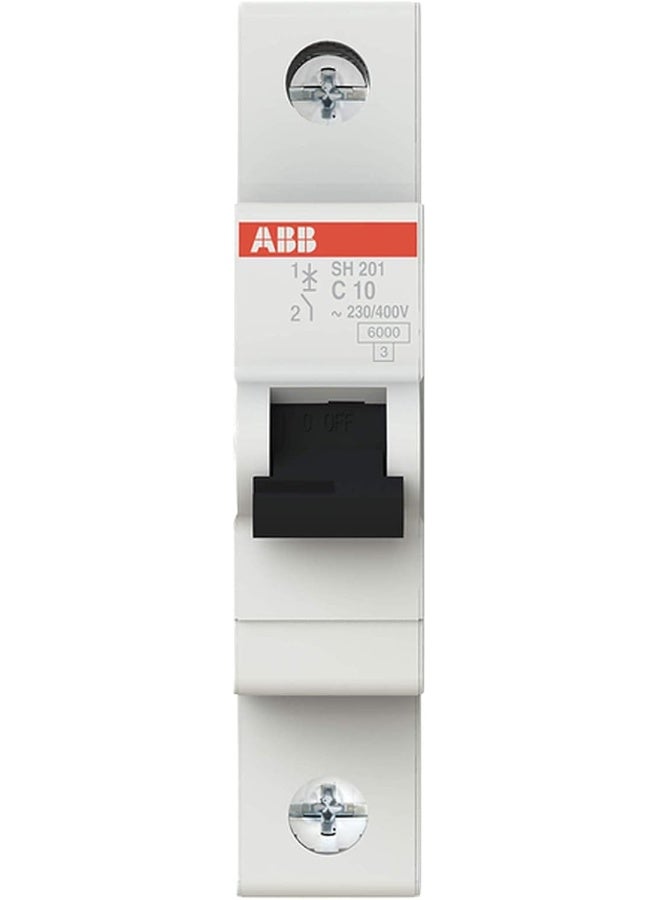 ABB Miniature Circuit Breakers MCB | SH201 Series 6kA Single Pole Breaker | Made in Germany (10A MCB) - Image 1