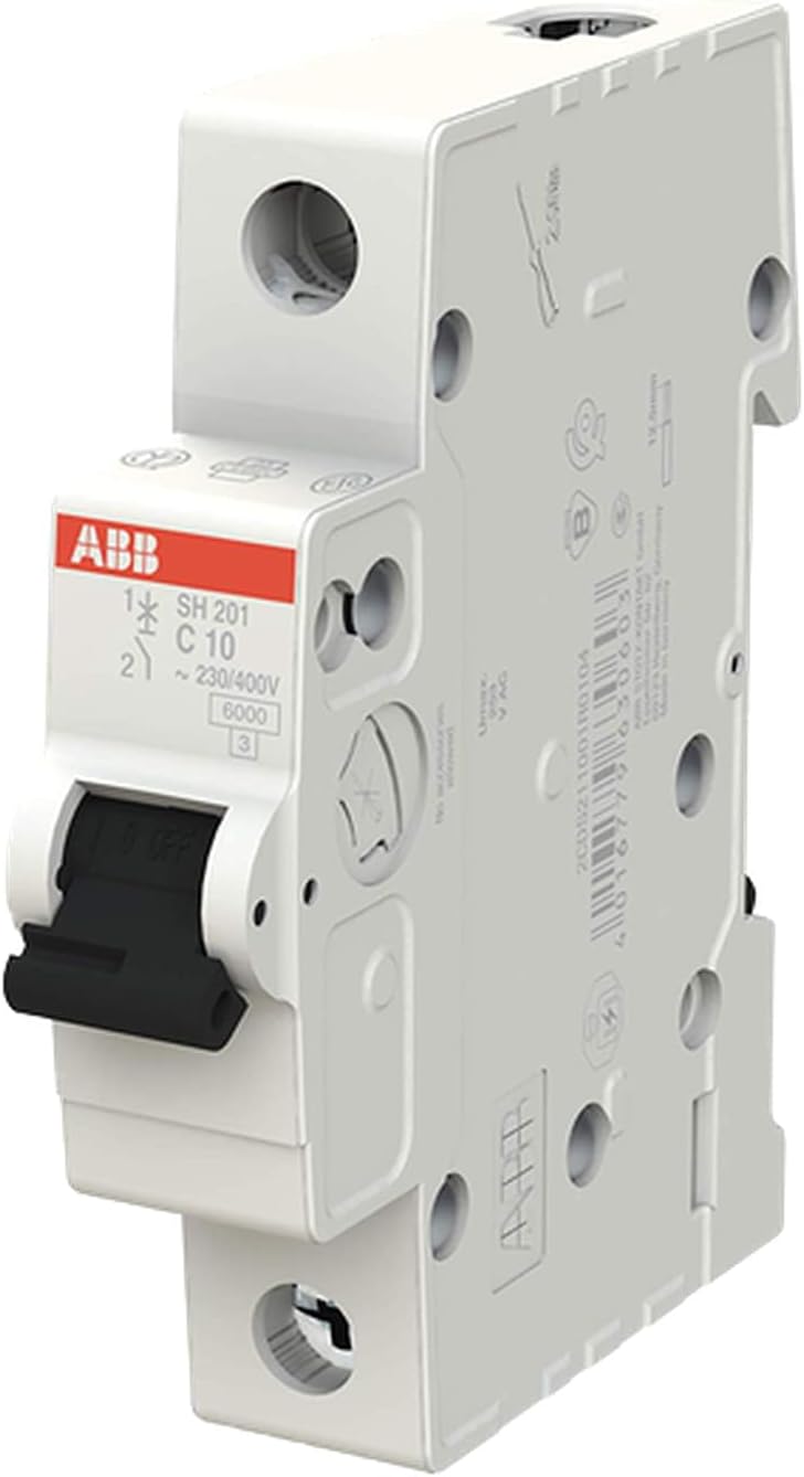 ABB Miniature Circuit Breakers MCB | SH201 Series 6kA Single Pole Breaker | Made in Germany (10A MCB) - Image 2