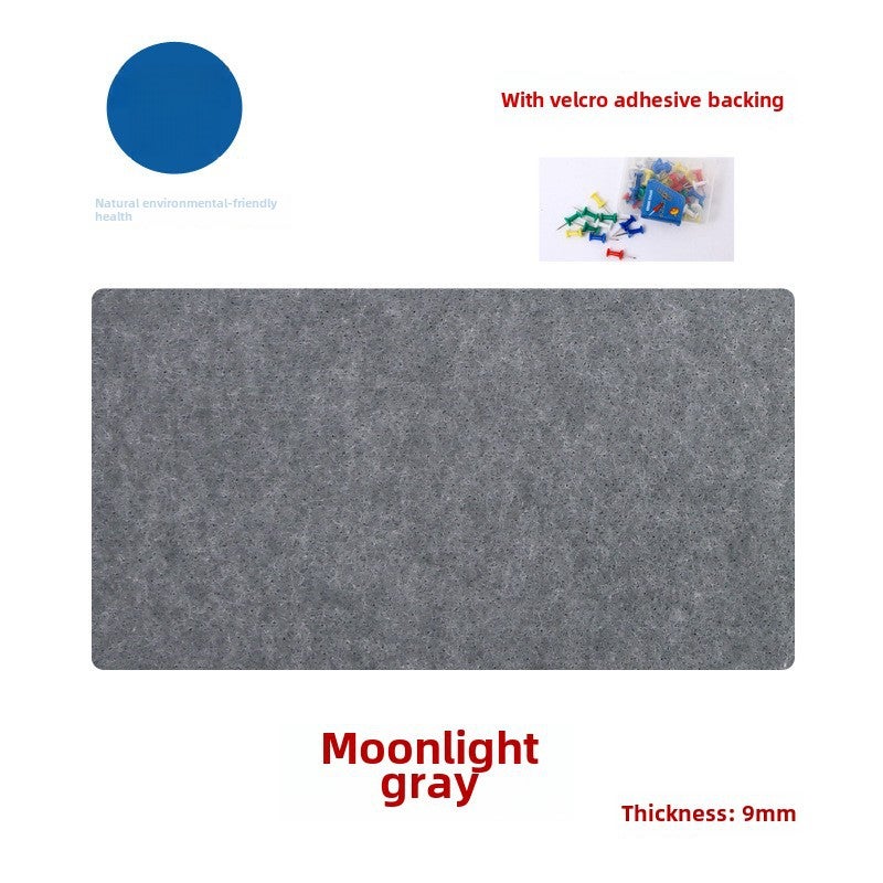 Colorful Felt Board Wall Stickers for Kindergarten Moonlight Gray 