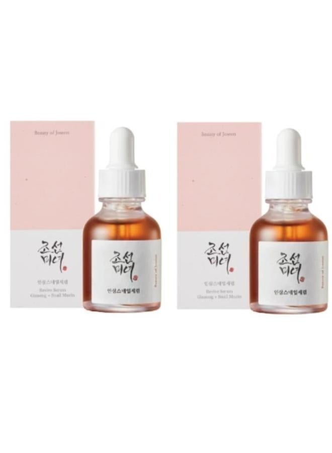 Generic 2 Pieces Revive Serum : Ginseng + Snail Mucin 1 fl.oz 30ml  - Image 1