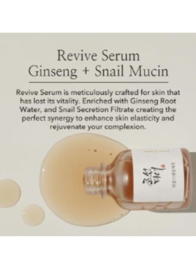 Generic 2 Pieces Revive Serum : Ginseng + Snail Mucin 1 fl.oz 30ml  - Image 3