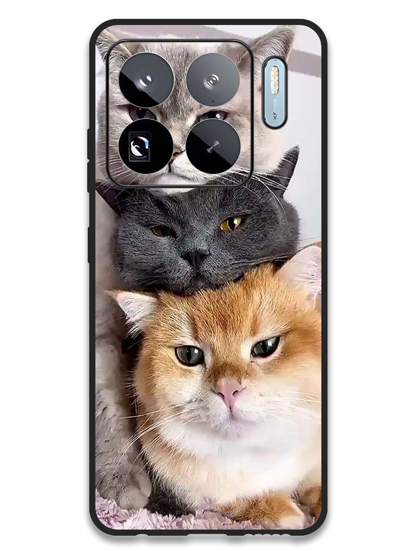 Theodor Case Compatible with Xiaomi 15S Pro 6.73 Inch Protection Shockproof Bumper Cover Cats - Image 1