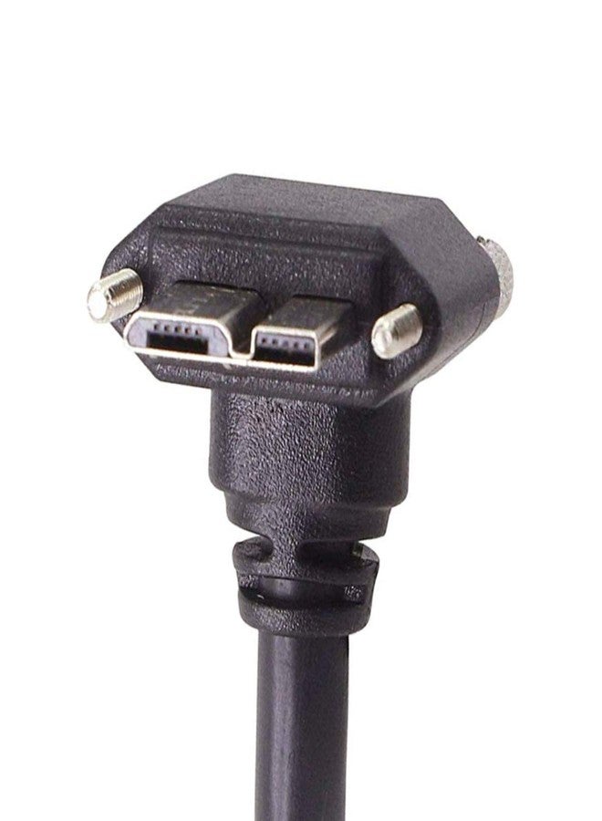 chenyang Micro USB 3.0 Cable USB 3.0 Type A Male to Micro B Male 90 Degree UP Angled Cable with Mount Panel Screws 3.0M - Image 2