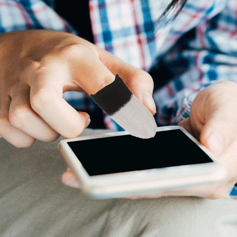 5 أزواج أكمام الأصابع للألعاب قابلة للتنفس لأغطية الشاشات التي تعمل باللمس مادة مرنة ألوان مختلطة - Image 3