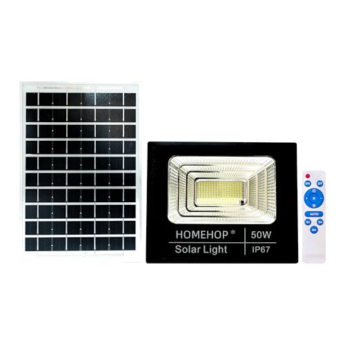 Homehop Solar Flood Light Outdoor LED Waterproof Automatic Wall Mount Lamp for Home,Garden,Balcony, Patio with Remote Control (ABS, 168 LED, Combo Pack of 2) - Image 1