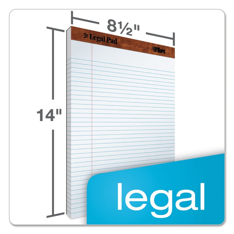 Tops 7573 Perforated Everyday Writing Legal Pad, 8.5 x 14 Inch, White, 12 Count (Pack of 1) - Image 4