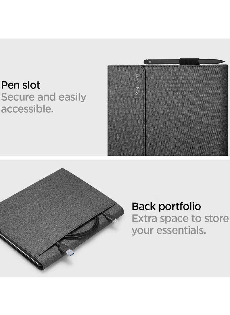 Stand Folio for Microsoft Surface Pro X Case Cover with Pen Holder (2021/2020/2019)