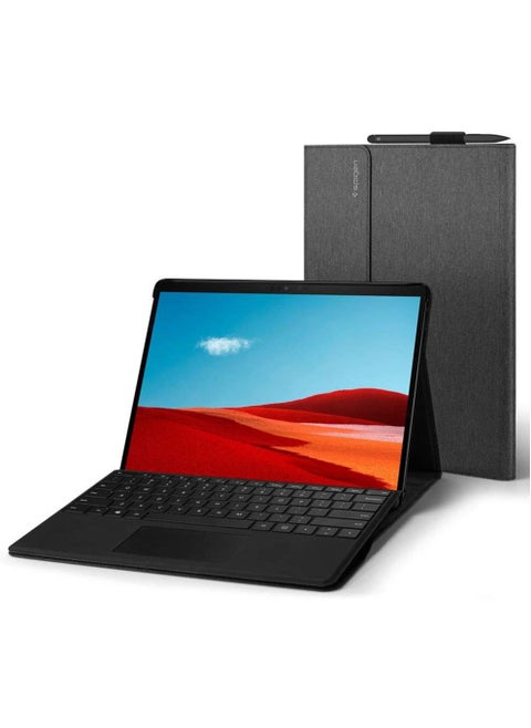 Stand Folio for Microsoft Surface Pro X Case Cover with Pen Holder (2021/2020/2019)